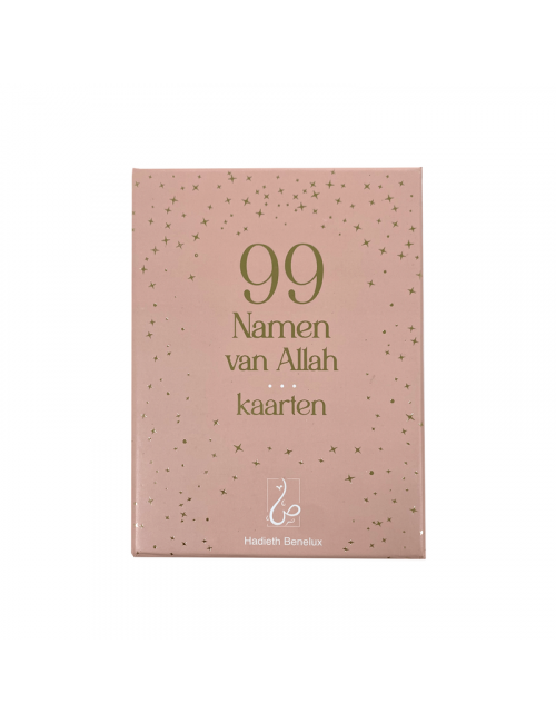 Noenshop 99 names of Allah kaarten roze